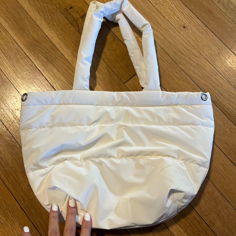 White Puffer Tote Bag (Brand NEW)